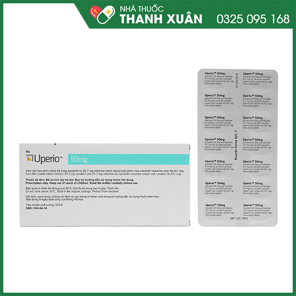 Thuốc Uperio 50mg điều trị suy tim